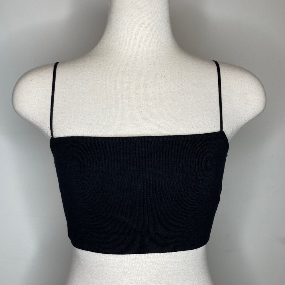 NWT Oak and Fort knitted crop top O/S